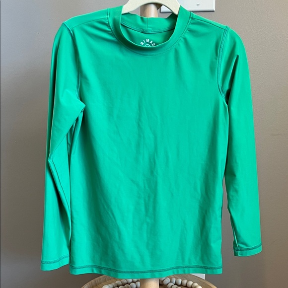 Primary Vibrant Green Long Sleeve Rashguard Size 8-9 - Picture 1 of 4
